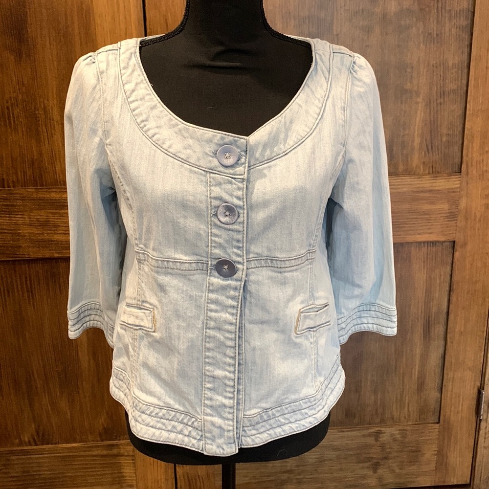 Guess Jean Jacket 3/4 sleeves size large
